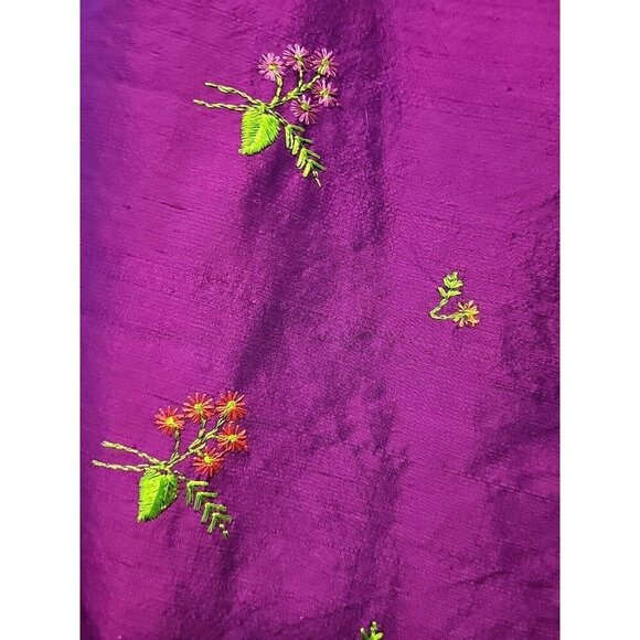 VTG Purple Floral Maxi Skirt - Picture 4 of 8